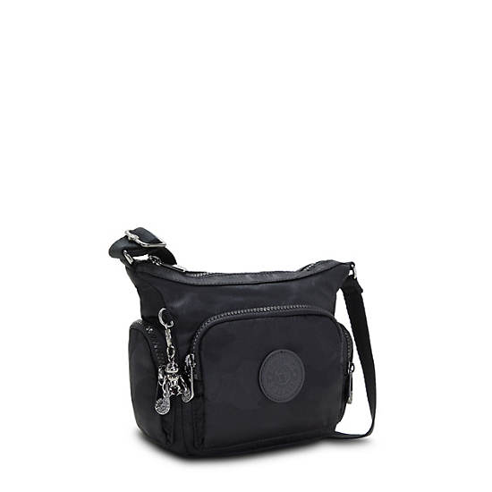 Kipling Gabbie Mini Crossbody Bags Black Camo Embossed | CA 1122ZU